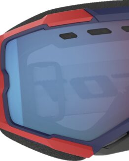 SCOTT Fury SnowX Goggle Red/Blue Enhancer Blue Chrome Lens Adult