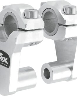 Rox Elite Pivoting Handlebar Risers 2in Chrome for 7/8 and 1-1/8 Bars