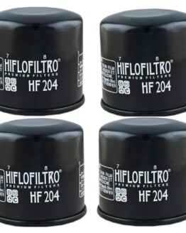 HF204 Oil Filter - Black - 4 Pack