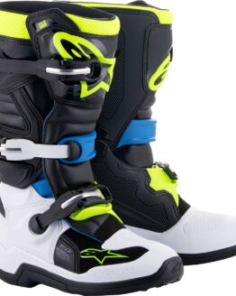 Alpinestars Tech 7S Youth Boots Black/Blue/Yellow US 8