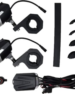 Pathfinder Dual Switchback LED Lights Silver/Black Wireless Remote