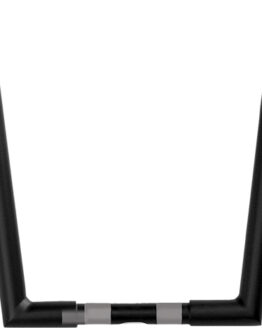 Chubby Hooked Reaper Hanger 10" Satin Black Handlebar by Wild 1