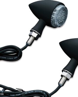 Torpedo Indicator LED Amber Lights Turn Only Matte Black