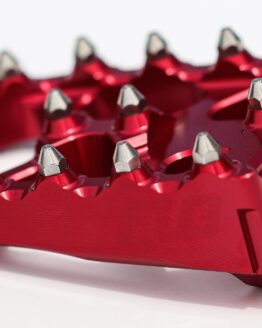 FLO Motorsports Touring Brake Pedal Tip Red For Harley Touring Models