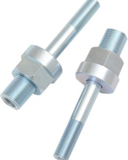 Adjustable Chrome Lowering Shock Mounts for 00-16 Softails