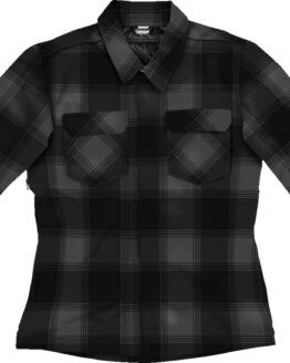 ICON Women's Fallblock CX Flannel Jacket Black/Gray L