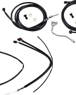 Extended Black Control Cable Kit for 16" Gorilla Bars