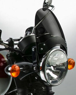 Flyscreen Windshield Dark Smoke w/Black Mounts