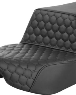 Saddlemen Step-Up Extended Reach Seat Honeycomb Black For FLHX FLTRX 2023-2024