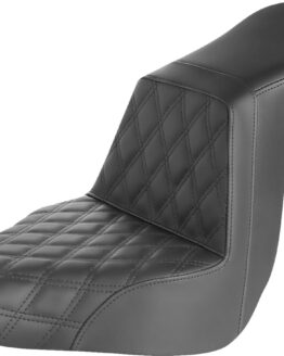 Saddlemen Step-Up Seat Front Lattice Stitch Black For Harley Low Rider