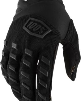 100% Men's Airmatic Gloves Black/Charcoal 2XL - Off-Road/Motocross