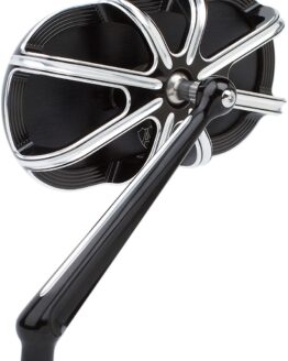 Arlen Ness 10-Gauge Left Mirror Black Aluminum