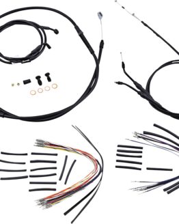 Extended Black Control Cable Kit 16" tall bars
