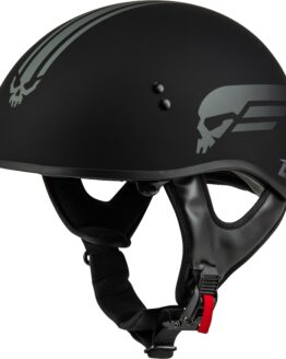GMAX HH-65 Retribution Helmet Matte Black/Silver Medium