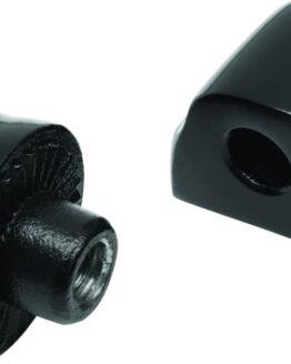 Splined Passenger Peg Adapter Black Tapered - Kuryakyn 8924