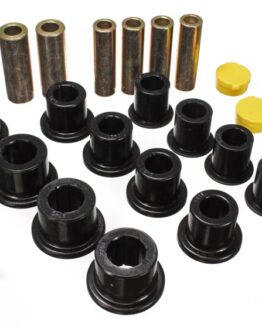 Black Front Leaf Spring Bushing Set Fits 00-04 Excursion, 99-04 F250/F350 4WD