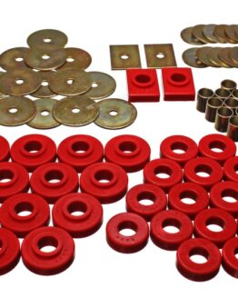 Energy Suspension Body Mount Set Red Fits 55-57 Bel Air All Body Styles