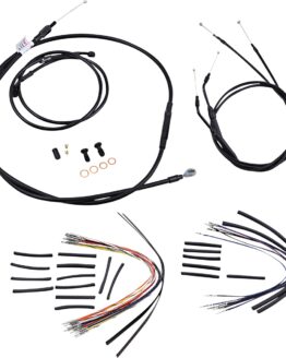 Extended Black Control Cable Kit 16" tall bars