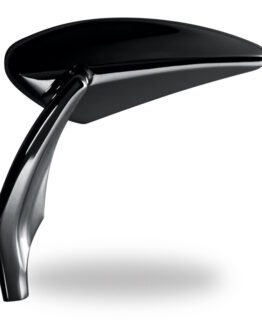 Performance Machine Torque Mirror Right Black Ano 0064-2006-B