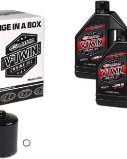 V-Twin Quick Change Kit Synthetic w/ Black Filter Twin Cam
