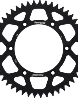 Supersprox 49T Aluminum Rear Sprocket Black 520 Fits 80-16 Kawasaki Suzuki