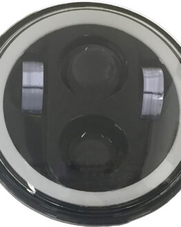 5 3/4" LED Headlight With Full Halo - Black
