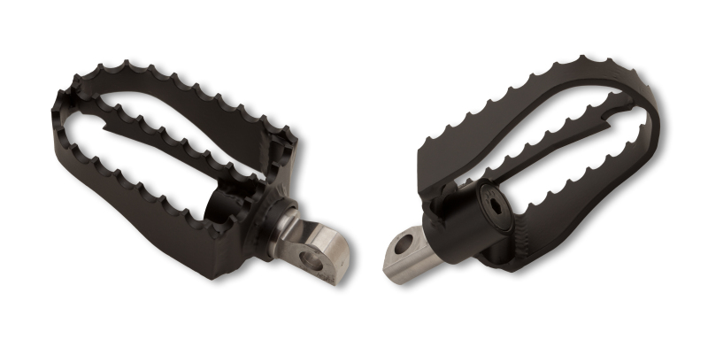 Burly Brand MX Style Mini Footpegs Black For Harley-Davidson - Image 4