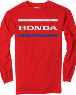 Factory Effex Men's Honda Stripes Long Sleeve Tee Red 2XL