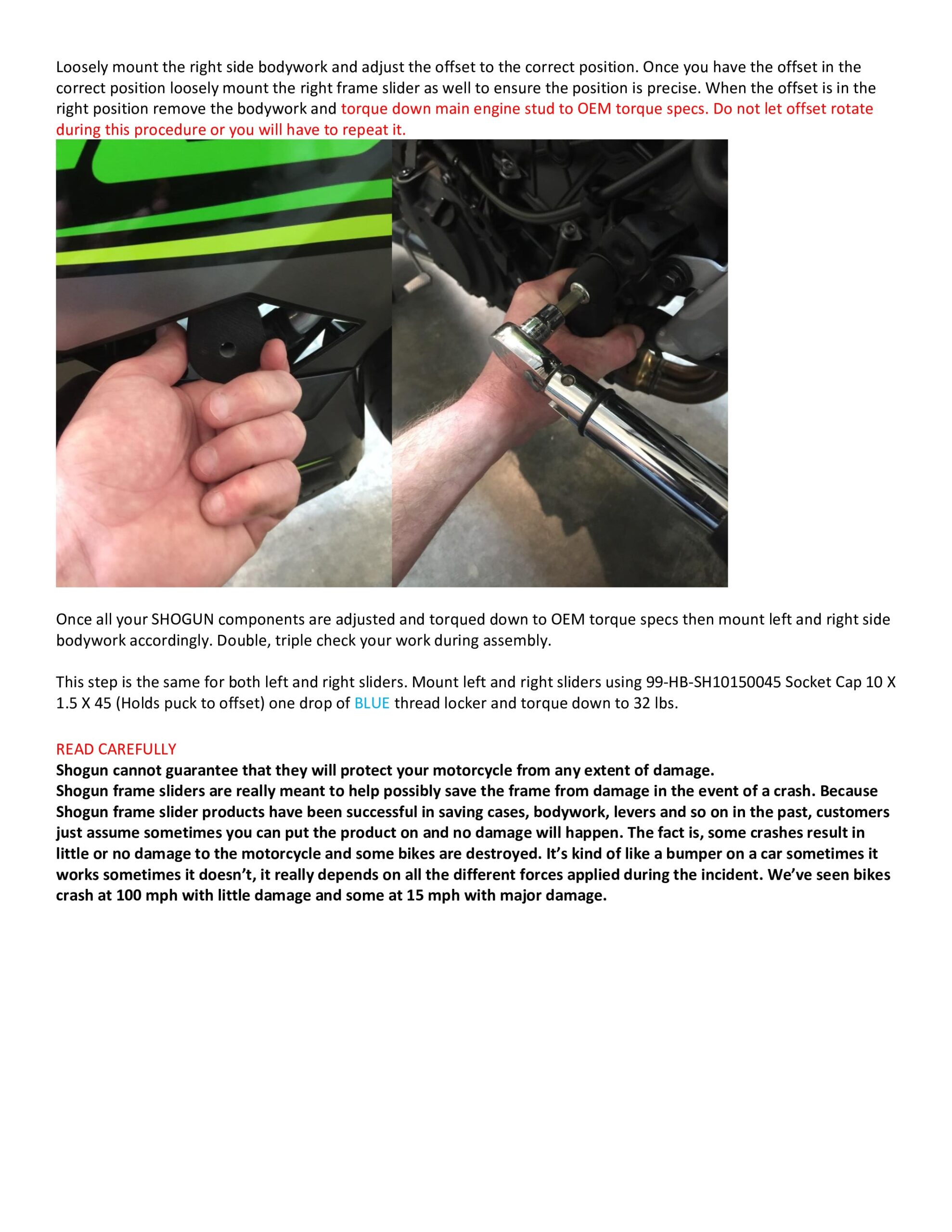 Shogun No Cut Frame Sliders Black Fits 2024 Kawasaki Ninja 500 - Image 7