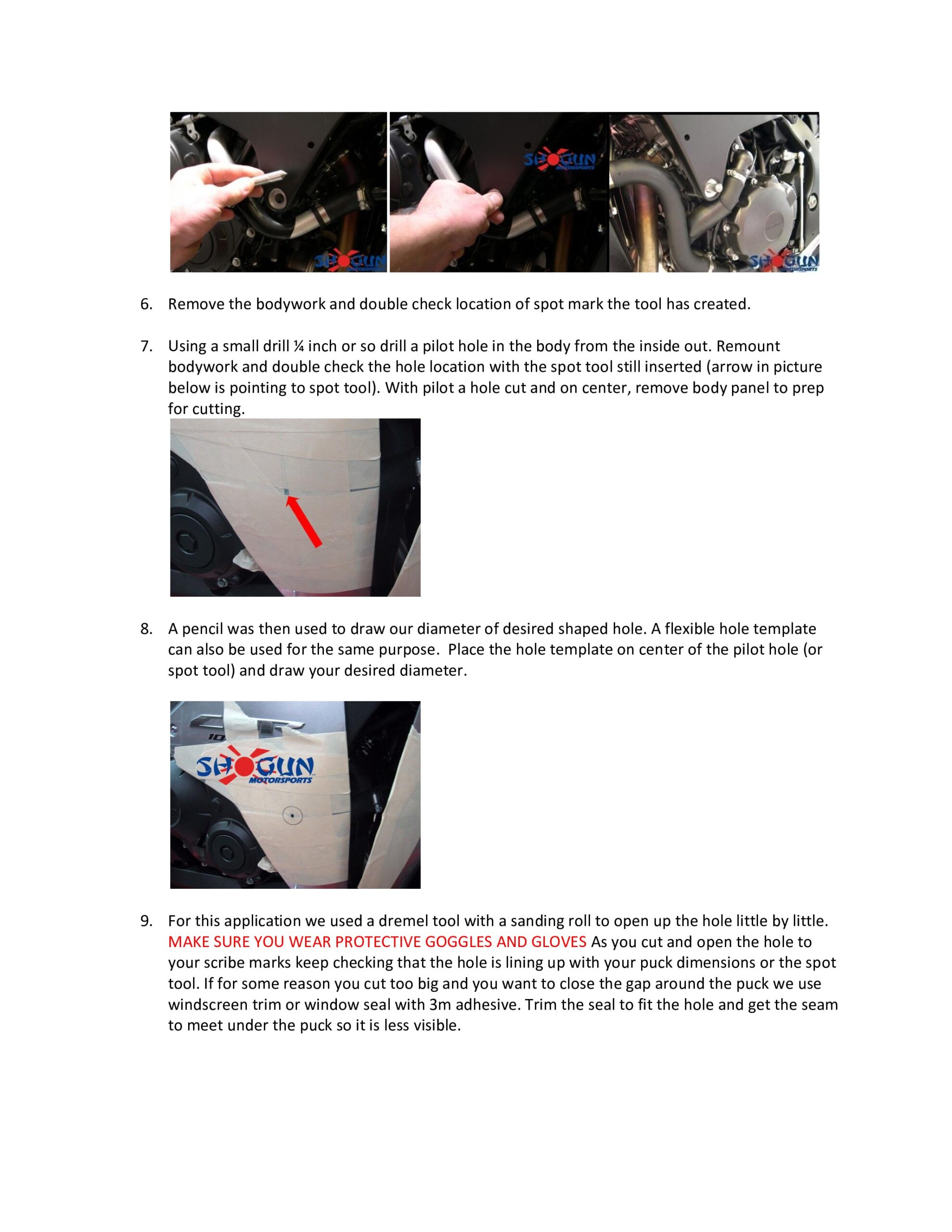 Shogun RACE Style Black Frame Sliders Fits 10-14 BMW S1000RR - Image 4