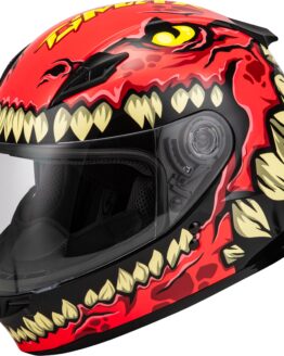 GMAX Youth GM-49Y Drax Full Face Helmet Red Large