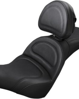 Explorer Stitched 2-Up Seat Black Gel w/Backrest