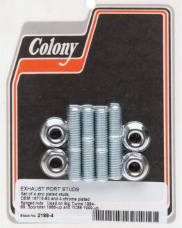 Exhaust Stud Kit with Nuts Colony 2188-4 Fits H-D BT & XL