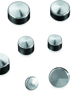 Kuryakyn Kool Kaps Chrome 1/4" Allen Bolt Covers 10 Pack