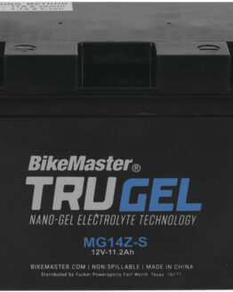 BikeMaster TruGel MG14Z-S 12V Gel Battery Replaces YTZ14S