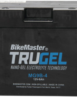 BikeMaster TruGel MG9B-4 Gel Battery Replaces YT9B-BS 12V