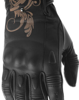 Women's Black Ivy Riding Gloves Black Small