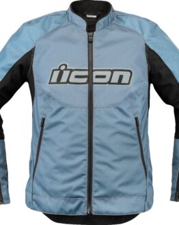 ICON Women's Overlord3 Jacket Black/Light Blue M
