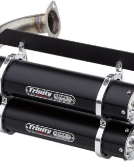 Dual Black Aluminum Slip On Exhaust