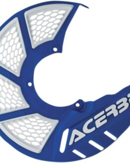 X-Brake Vented Brake Rotor Disc Cover - Blue & White