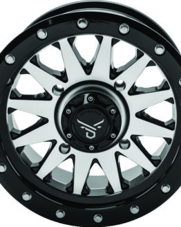 QuadBoss Wagon Wheel 14x7 4+3 4/156 Black Machined