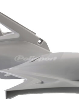 Plastic Side Number Plate - White