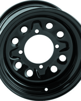 QuadBoss Steely Wheel 12x7 4+3 4/137 Black