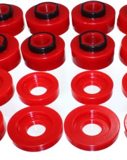 Red Body Mount Set Fits 08-16 Ford F-250/F-350/F-450/F-550 Super Duty
