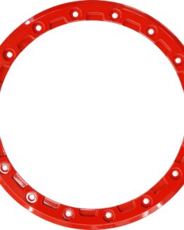 Raceline Podium 15in Beadlock Ring Red Replacement for 16 Hole Wheel
