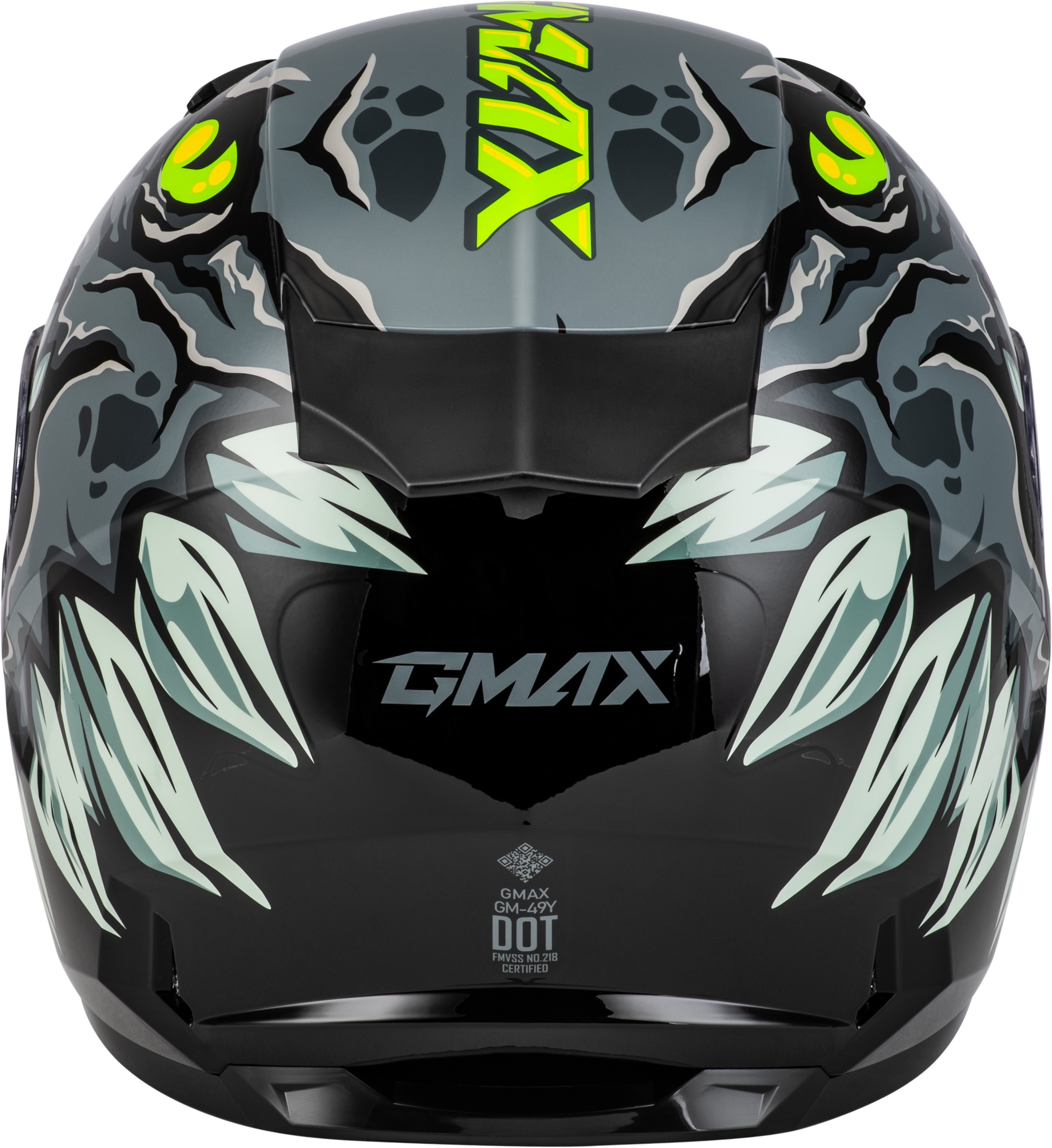 GMAX Youth GM-49Y Drax Helmet Grey Large - Image 3