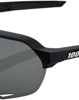100% S2 Sunglasses Black Frame Dark Smoke Lens Unisex Adults