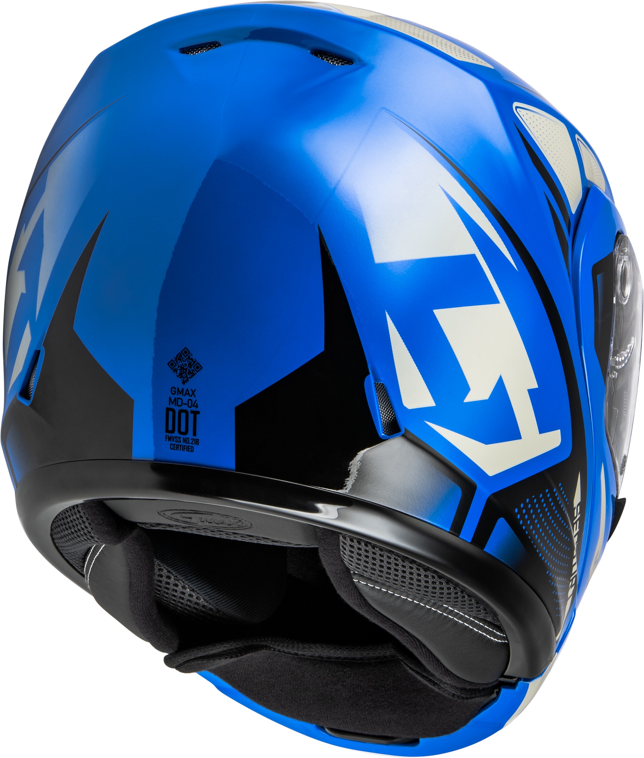 GMAX MD-04 Sector Modular Helmet Blue/Black X-Large - Image 5