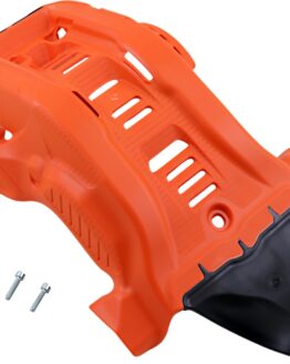 Acerbis Skid Plate Orange/Black Plastic Fits 19-23 KTM XC-F/FX & GasGas EX/MC
