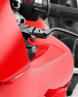 Rizoma Front Turn Signal Light Unit with Mount Black For Ducati Panigale V4